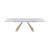 Orleans Ceramic Top Extendable Dining Table with Brass Base