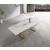 Orleans Ceramic Top Extendable Dining Table with Brass Base