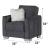 Ottowa Fabric Storage Sleeper Living Room Set