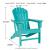 Sundown Treasure Outdoor High-Density Polyethylene Adirondack Chair