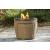 Malayah Outdoor Resin Wicker Round Fire Pit
