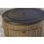 Malayah Outdoor Resin Wicker Round Fire Pit