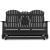 Hyland Wave Outdoor High-Density Polyethylene Glider Loveseat