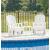 Hyland Wave Outdoor High-Density Polyethylene Swivel Glider Chair