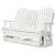 Hyland Wave Outdoor High-Density Polyethylene Glider Loveseat