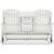 Hyland Wave Outdoor High-Density Polyethylene Glider Loveseat
