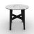Abrey Laminated Ceramic-Glass/Wood Side Table
