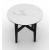 Abrey Laminated Ceramic-Glass/Wood Side Table