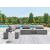Bree Zee 5-Piece Outdoor Nuvella Fabric Lounge Sectional Set w/Table