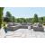 Bree Zee 8-Piece Outdoor Nuvella Fabric Lounge Sectional Set w/Table