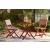 Safari Peak 3-Piece Outdoor Resin Wicker/Eucalyptus Wood Dining Set