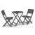 Safari Peak 3-Piece Outdoor Resin Wicker/Eucalyptus Wood Dining Set
