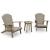 Marina Sun Resin Wicker/Wood Adirondack Chair