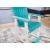 Eisely Outdoor High-Density Polyethylene Counter Height Barstool, Set of 2