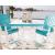 Eisely Outdoor High-Density Polyethylene Counter Height Dining Table