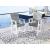 Transville Outdoor High-Density Polyethylene Counter Height Square Dining Set