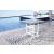 Transville Outdoor High-Density Polyethylene Counter Height Square Dining Table