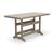 Seacliff Beach Rectangular Aluminum/Polyethylene Counter Table with Umbella Hole