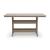 Seacliff Beach Rectangular Aluminum/Polyethylene Counter Table with Umbella Hole