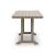 Seacliff Beach Rectangular Aluminum/Polyethylene Counter Table with Umbella Hole