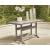 Seacliff Beach Rectangular Aluminum/Polyethylene Counter Table with Umbella Hole