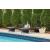 Kantana Outdoor Resin Wicker Chaise Lounge Patio Set