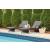 Kantana Outdoor Resin Wicker Chaise Lounge, Set of 2