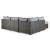 Petal Road 4-Piece Outdoor Nuvella Fabric/Resin Wicker Sectional Set