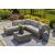 Petal Road 4-Piece Outdoor Nuvella Fabric/Resin Wicker Sectional Set