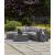 Petal Road 4-Piece Outdoor Nuvella Fabric/Resin Wicker Sectional Set