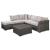 Ashley SM Cherry Point 4-Piece Nuvella Fabric Wicker Outdoor Sectional Set