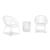 Mandarin Cape 3-Piece Outdoor Resin Wicker Dining Set