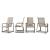 Beach Front Outdoor Aluminum Extendable Patio Dining Set
