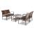 Zariyah 4-Piece Outdoor Resin Wicker Seating Set
