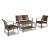 Zariyah 4-Piece Outdoor Resin Wicker Seating Set