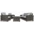 Ashley SM Cloverbrooke 4-Piece Nuvella Fabric Wicker Outdoor Set