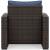 Windglow Outdoor Nuvella Fabric/Resin Wicker Lounge Chair