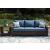 Windglow Outdoor Nuvella Fabric/Resin Wicker Sofa w/2 Pillows