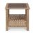 Braylee Outdoor Nuvella Fabric/Resin Wicker Loveseat w/Table