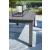 Fynnegan Outdoor Nuvella Fabric/Eucalyptus Wood Loveseat w/Table