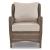 Clear Ridge Outdoor Nuvella Fabric/Resin Wicker Lounge Chair, Set of 2