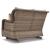 Clear Ridge Outdoor Nuvella Fabric/Resin Wicker Glider Loveseat