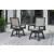 Mount Valley Outdoor High-Density Polyethylene Swivel Dining Chair, Set of 2