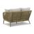 Swiss Valley Outdoor Nuvella Fabric/Handwoven Polyester Rope Loveseat w/2 Pillows