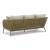 Swiss Valley Outdoor Nuvella Fabric/Handwoven Polyester Rope Sofa w/4 Pillows