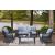 Bridges Beach Polyester/Aluminum 4-Piece Patio Set