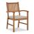 Janiyah Outdoor Acacia Wood Rectangular Dining Set