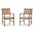 Janiyah Outdoor Acacia Wood Rectangular Dining Set