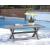 Half Moon Beach Rectangular Aluminum Cocktail Table