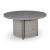 Half Moon Beach Round Aluminum/Resin Wicker Fire Pit Table